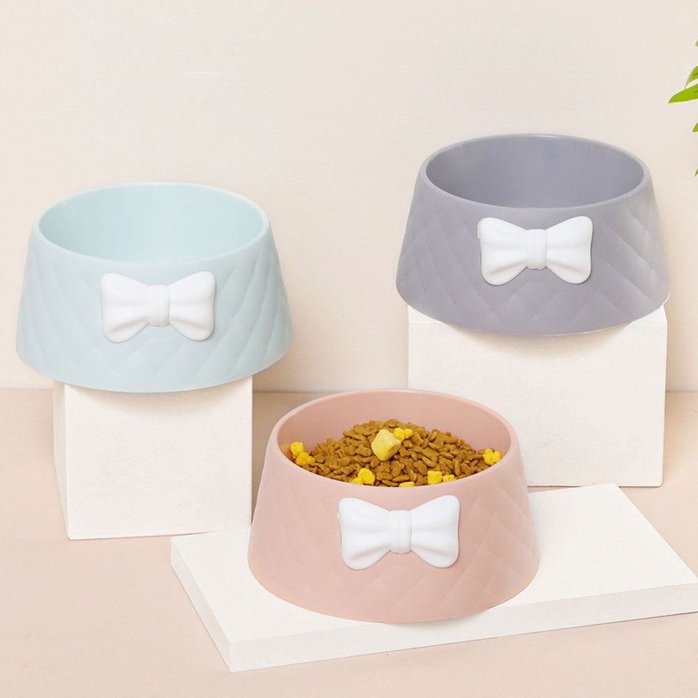 Bow-Shaped Pet Bowl with Non-Slip Base – Kivelle™