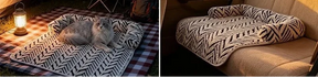 Coral Velvet Pet Sofa Bed in Two Sizes – Veloura™