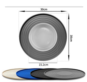 Silicone Pet Feeding Mat – Round, Non-Slip Design – Silvex™