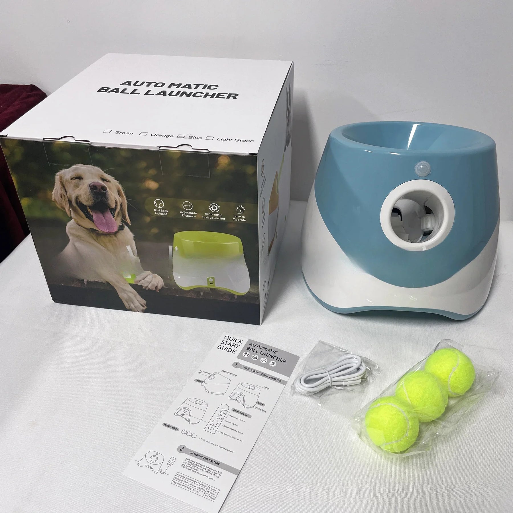Automatic Ball Launcher & Treat-Dispensing Pet Toy – Flingo™