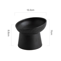 Ceramic Pet Bowl with 15° Tilted Design and Non-Slip Base – Rivoa™