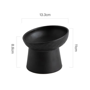 Ceramic Pet Bowl with 15° Tilted Design and Non-Slip Base – Rivoa™