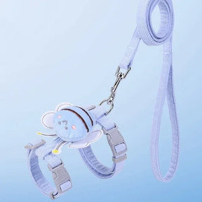 Yellow Bee Design Polyester Collar and Leash Set for Pets – Beezo™