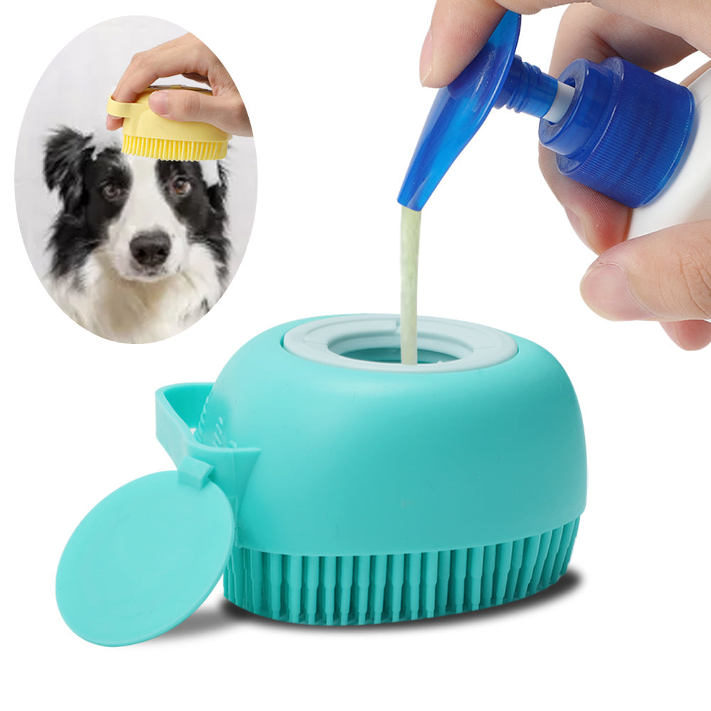 Silicone Bath Massaging Shampoo Brush for Pets – Lathero™