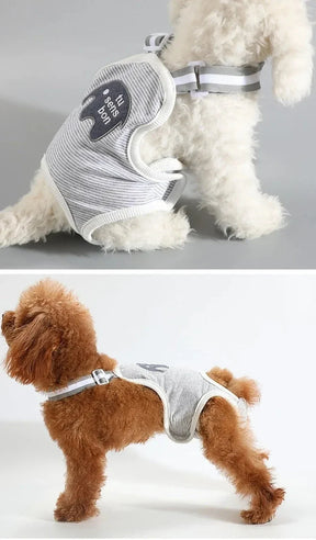 Cotton Diaper Onesie for Female Dogs with Urinary Incontinence – PawWrap™