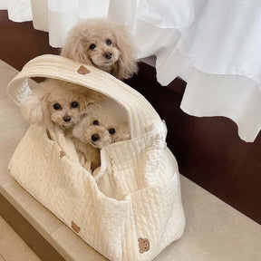 Pet Carrier Tote Bag with Teddy Bear Print, One Size – Sablo™