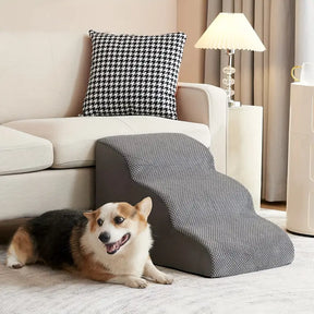 Non-Slip Memory Foam Pet Stairs for Dogs & Cats – Klimbo™