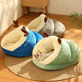 Cotton Slipper Pet Bed for Small & Medium Dogs and Cats – SnugStep™