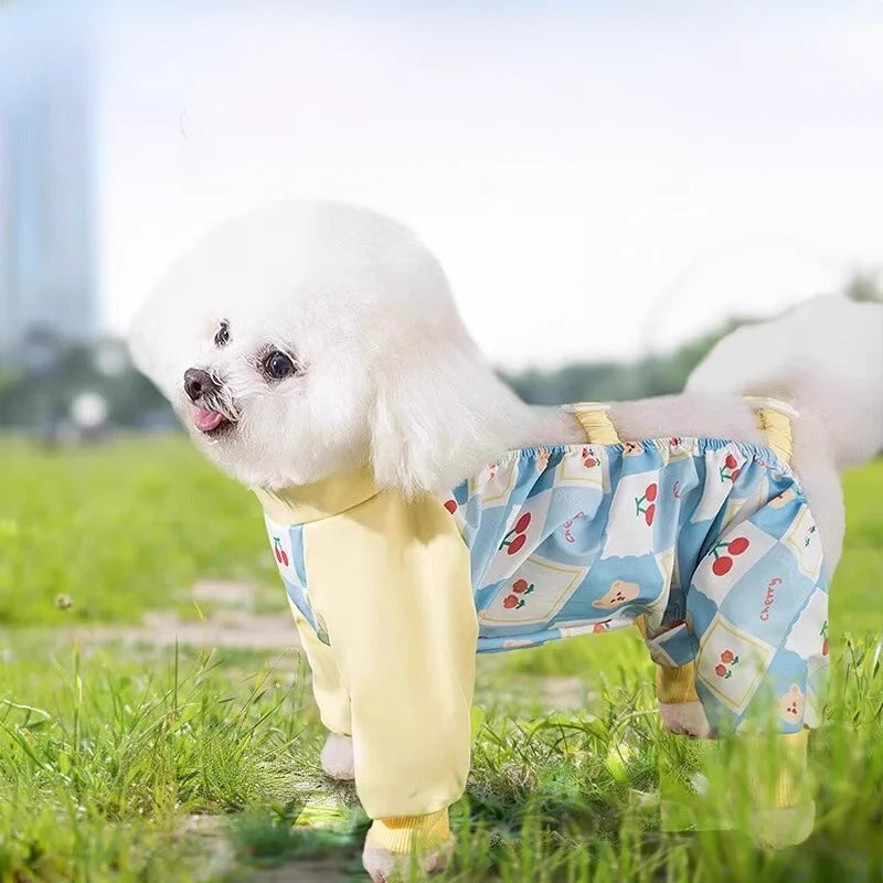 Waterproof Anti-Dirt Pet Onesie with Bootie Option – Pawcloak™