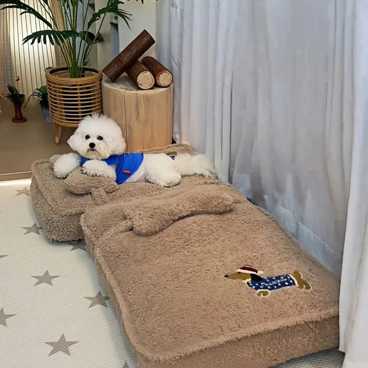 Pet Mattress Bed with Removable Cover & Pillow – Cushora™