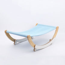 Portable Wood Frame Pet Hammock Bed with Stable Base – Baymo™