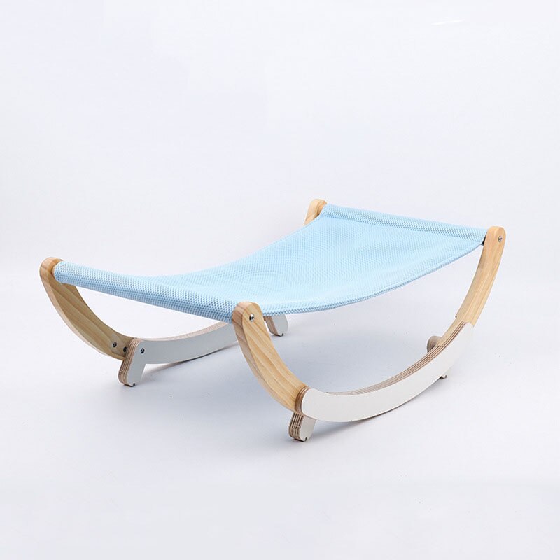 Portable Wood Frame Pet Hammock Bed with Stable Base – Baymo™