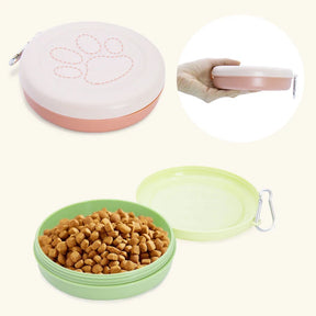 Portable Pet Food Bowl with Carry Hook – Kibblo™