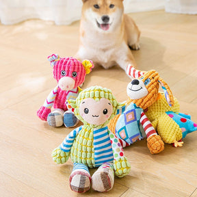Plush Animal Squeaky Chew Toy for Dogs & Cats – Wumble™