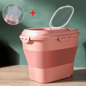 Foldable Airtight Pet Food Storage Container – Grainkeep™