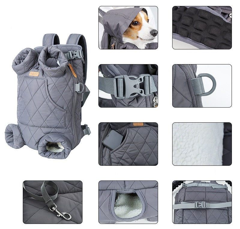 Kangaroo Pet Carrier Backpack with Front Pocket & Hood – Trelune™