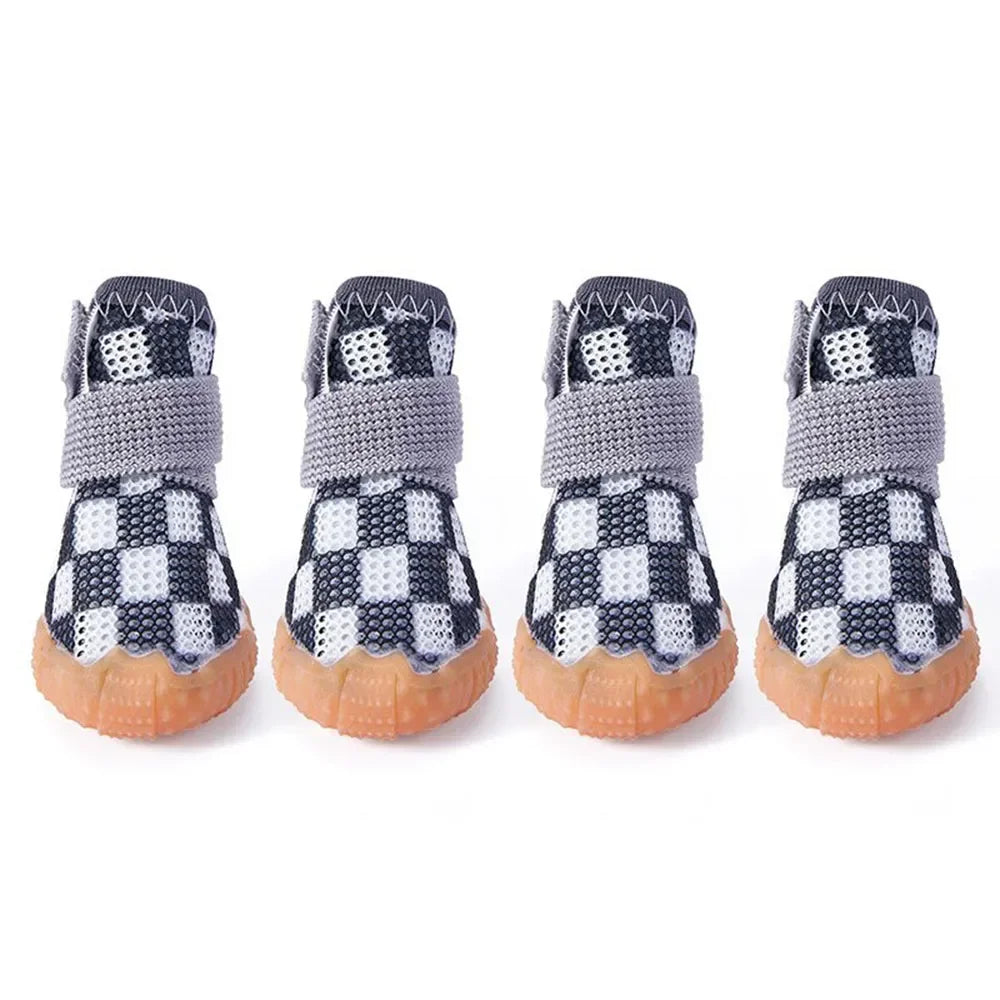 Non-Slip Pet Shoes with Breathable Upper & Adjustable Straps – StreetPaws™