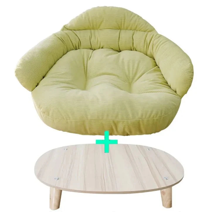 Velvet Pet Sofa Bed with Non-Slip Base – PlushHaven™
