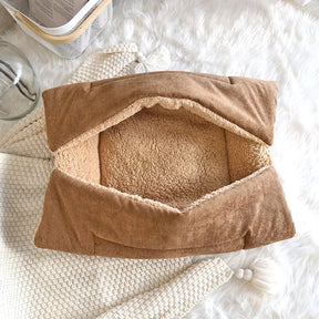 3-in-1 Plush Pet Bed with Convertible Basket Design – Nestiva™