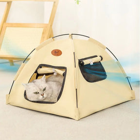 Portable Pet Tent Bed in Oxford Polyester for Small Pets – TokaNest™