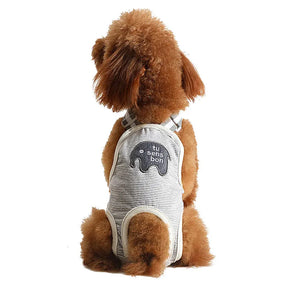 Cotton Diaper Onesie for Female Dogs with Urinary Incontinence – PawWrap™