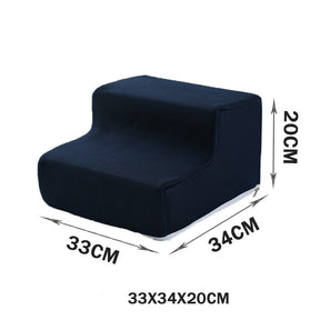 Pet Stairs for Dogs & Cats – Soft Foam Steps for Beds & Sofas – Pawrise™