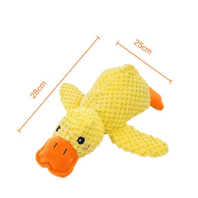 Plush Duck Pet Toy – Soft Wool Stuffed Chew Toy – Quacko™