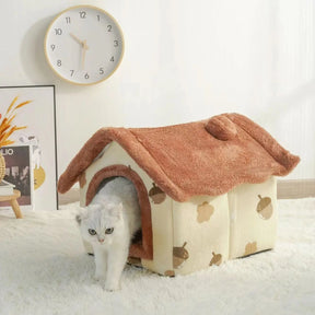 Cotton Pet House Bed in Bear-Inspired Style – CubHaven™