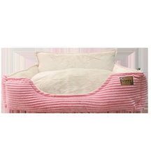 Velvet Pet Bed with Raised Sides – Auluxe™