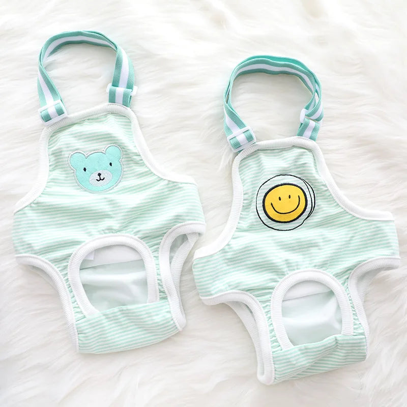 Cotton Diaper Onesie for Female Dogs with Urinary Incontinence – PawWrap™