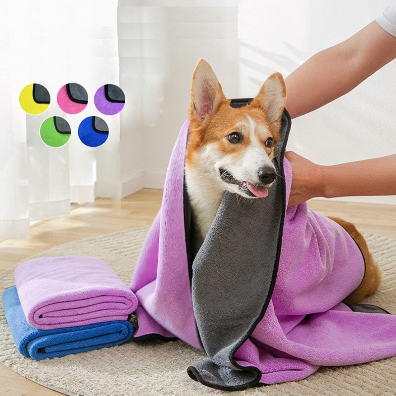 Soft Microfiber Pet Bath Towel for Grooming & Drying – Dryfen™
