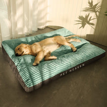 Large Cotton Pet Bed with Removable Zippered Cover – Fernby™