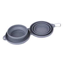 Foldable Silicone Double Pet Bowl for Food & Water – Foldera™
