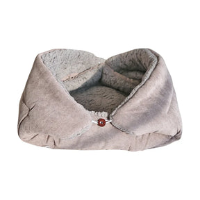 3-in-1 Plush Pet Bed with Convertible Basket Design – Nestiva™