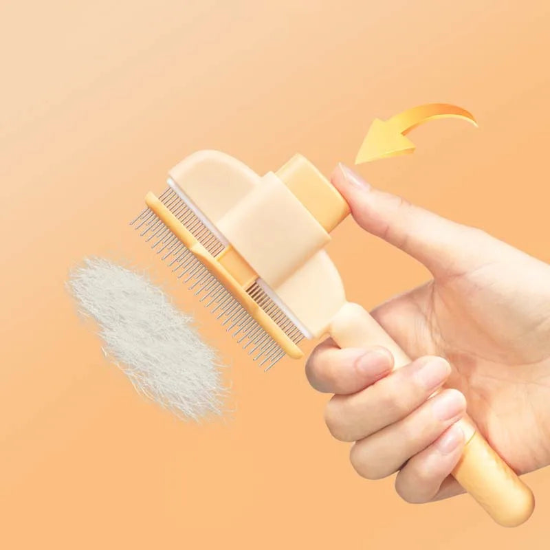 Self-Cleaning Slicker Brush for Dogs & Cats – ClickClean™