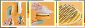 Self-Cleaning Pet Hair Removal Brush for Cats & Dogs – Shedwell™