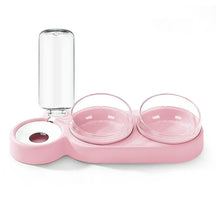 Double Pet Bowl with Automatic Water Dispenser – Trioh™
