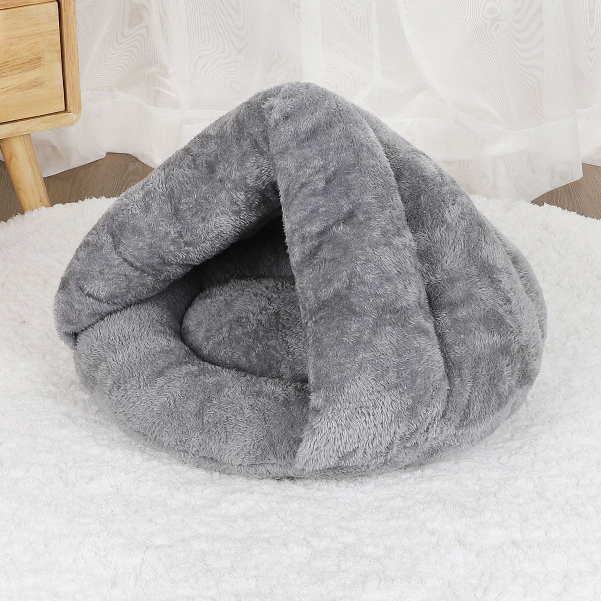 Cotton Pet Cave Bed for Pets Up to 16.5 lb – CozyCove™