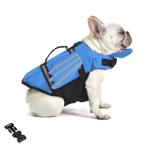 Dog Life Jacket with Head Support & Reflective Trim – Tidelo™