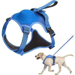 Retractable Dog Harness & Leash Set with Adjustable Straps – Retrako™