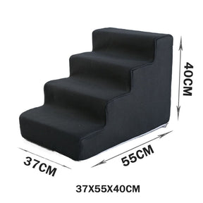 Pet Stairs for Dogs & Cats – Soft Foam Steps for Beds & Sofas – Pawrise™