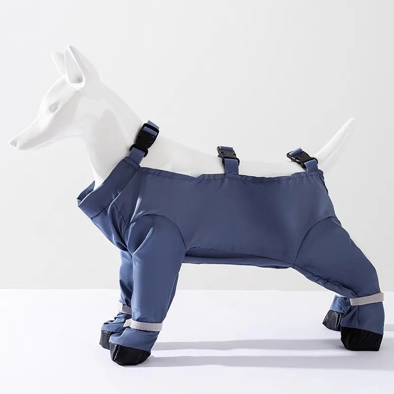 Waterproof Anti-Dirt Pet Onesie with Bootie Option – Pawcloak™