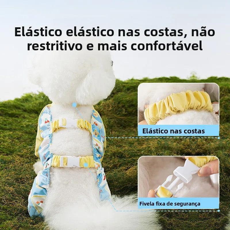 Waterproof Anti-Dirt Pet Onesie with Bootie Option – Pawcloak™