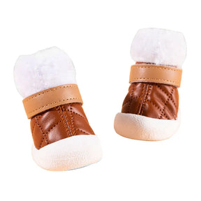 Leather & Wool Winter Dog Boots for Small to Large Dogs – Zorvo™