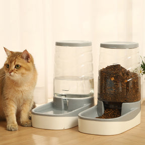 Vertical Pet Feeder & Water Dispenser with Anti-Spill Design – Vertiflow™