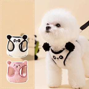 Bear & Panda Print Pet Collar & Leash Set – Pandly™