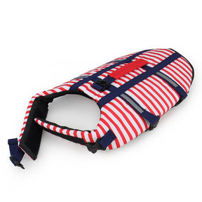 Striped Pet Life Jacket – Flotation Safety Vest – Vaylo™