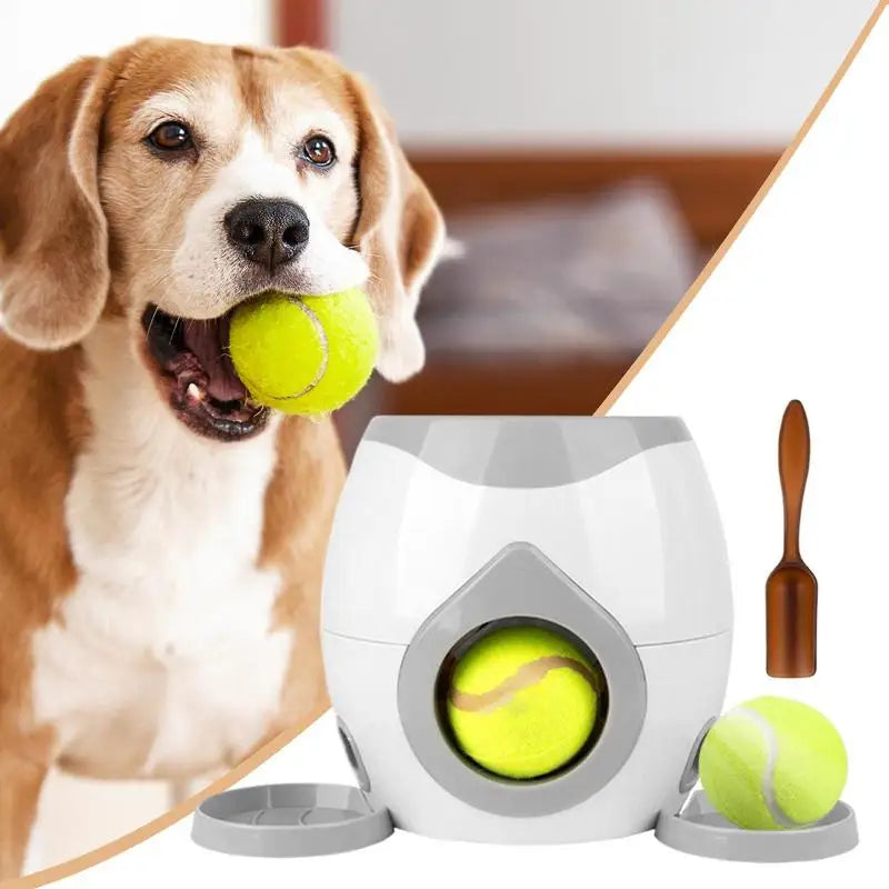 Automatic Ball Launcher & Treat-Dispensing Pet Toy – Flingo™