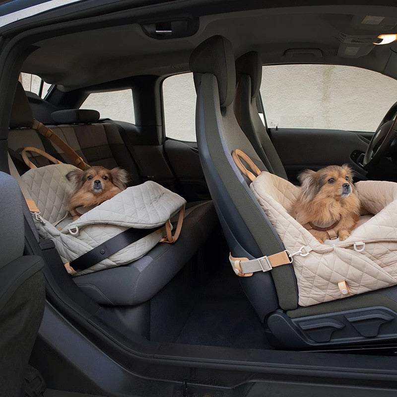 Luxury Pet Carrier Bag with Shoulder Strap & Car Seat Use – LuxTote™