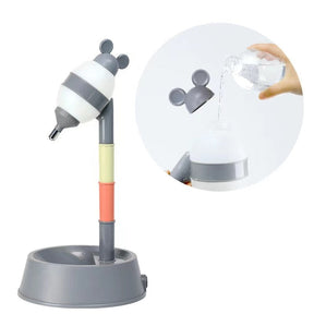 Anti-Spill Vertical Pet Feeder & Water Dispenser – Pourvo™